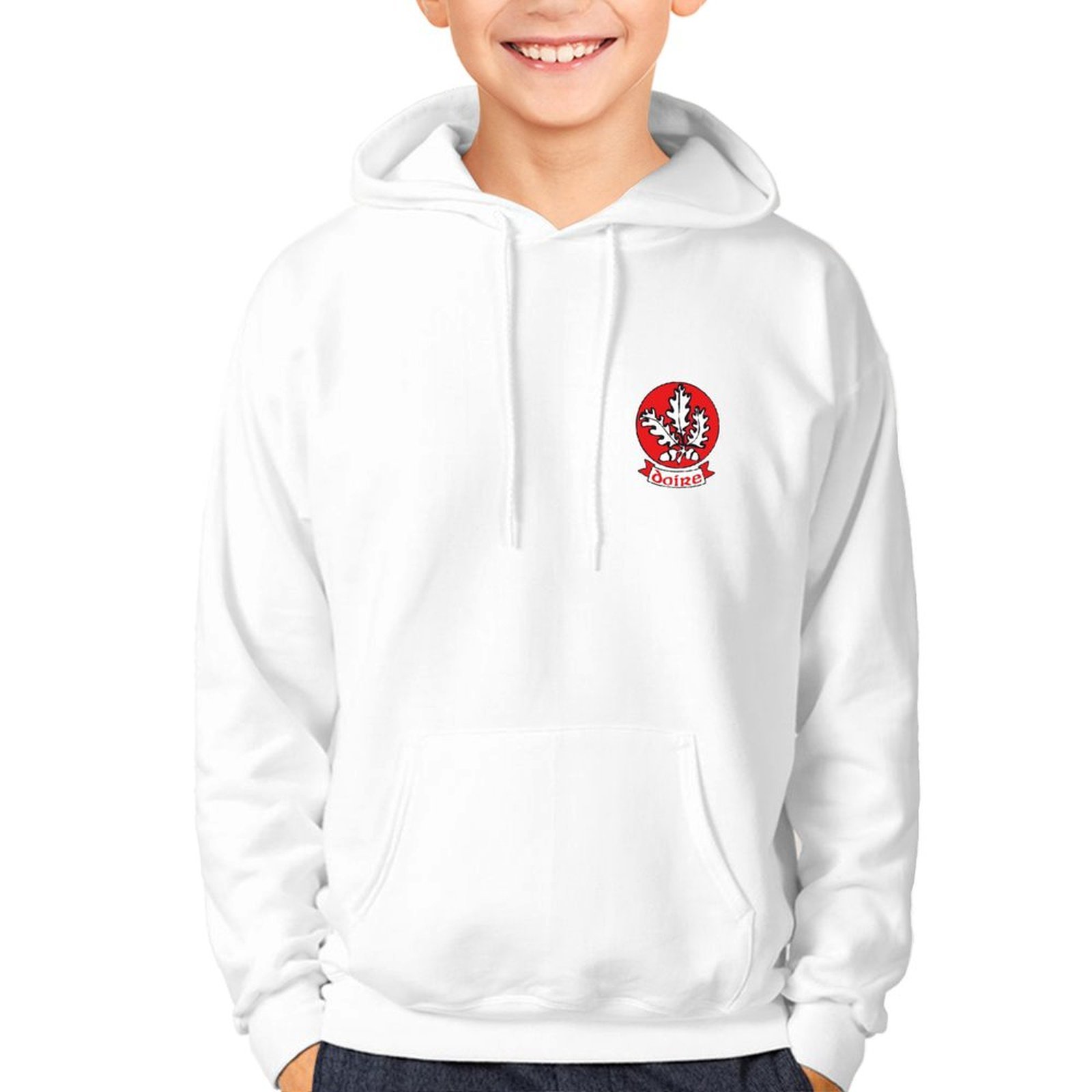 Derry Kids GAA Hoodie – Official County Crest Derry Kids GAA Hoodie