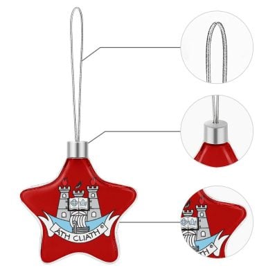 Fermanagh GAA Star-shaped Christmas Ornament