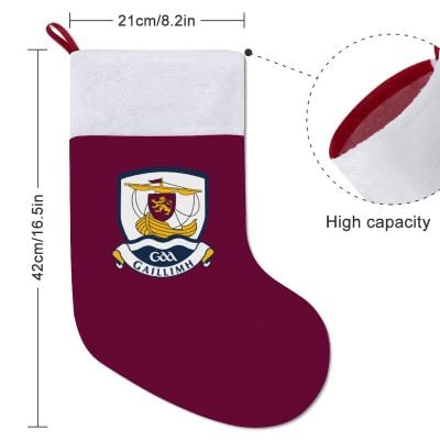 Galway GAA Irish Christmas Socks Galway GAA Irish Christmas Socks