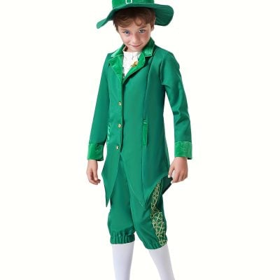 Kids' Irish Gentleman Costume Set – Coat, Pants & Hat | Perfect for Halloween
