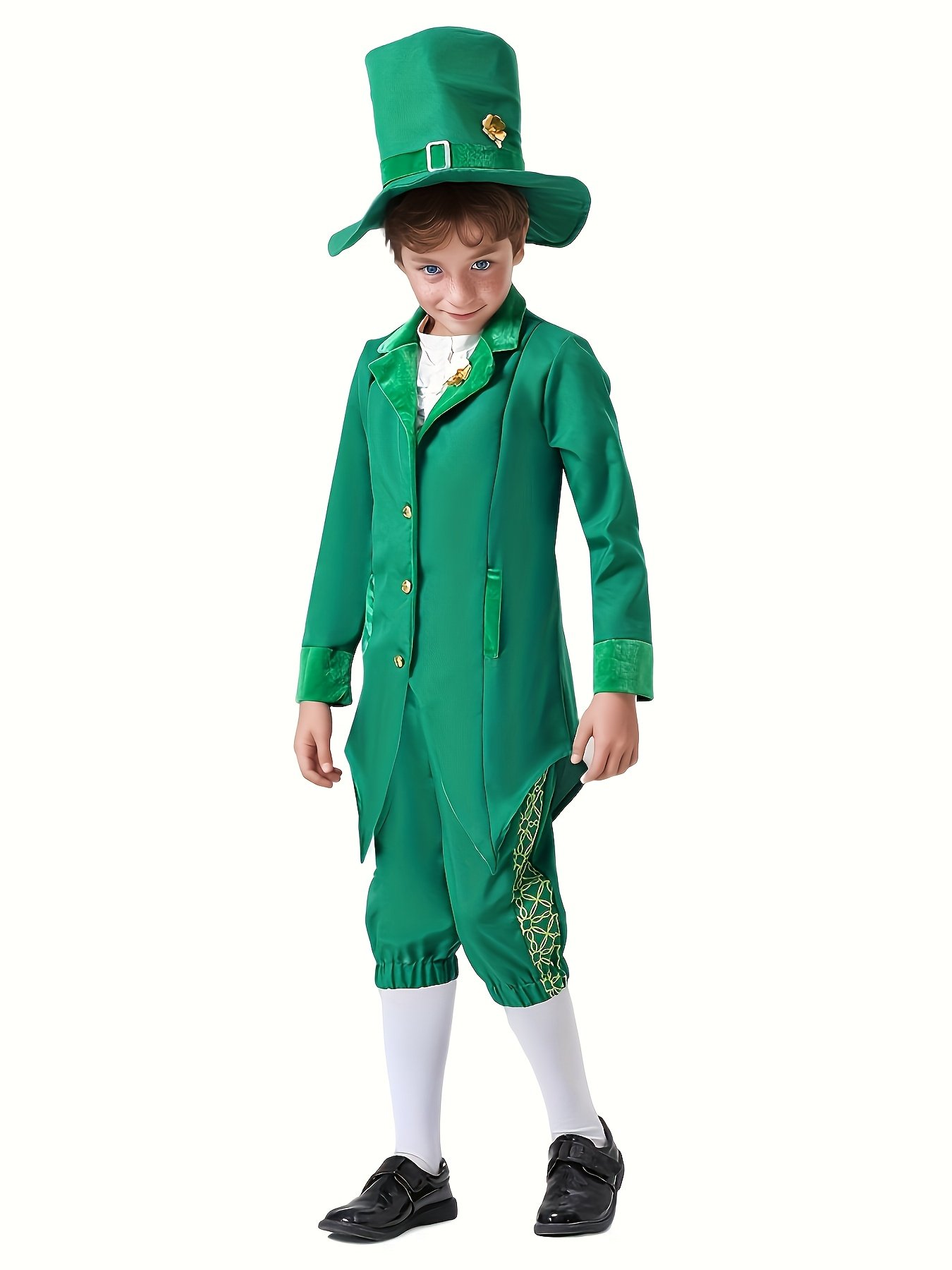Kids' Irish Gentleman Costume Set – Coat, Pants and Hat | Perfect for Halloween Kids' Irish Gentleman Costume Set – Coat, Pants & Hat | Perfect for Halloween