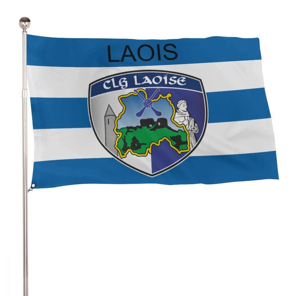 Laois GAA Flag – County Colours and Crest