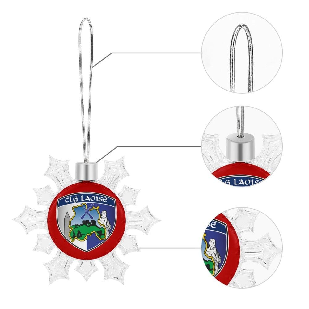 Laois GAA Irish Christmas Snowflake Ornament