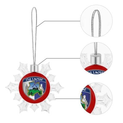 Laois GAA Irish Christmas Snowflake Ornament