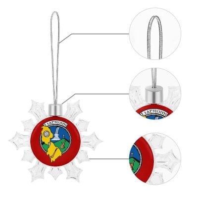 Leitrim GAA Irish Christmas Snowflake Ornament