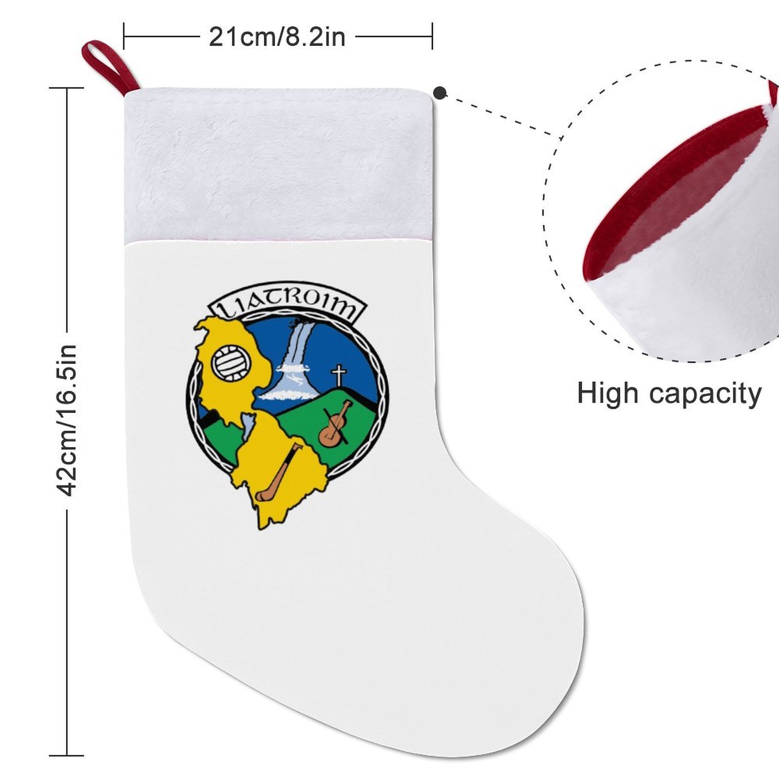 Leitrim GAA Irish Christmas Socks Leitrim GAA Irish Christmas Socks