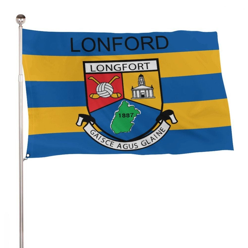 Longford GAA Flag – County Colours and Crest