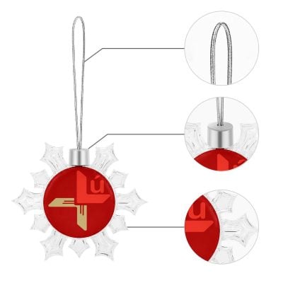 Louth GAA Irish Christmas Snowflake Ornament