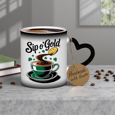 Magic Color Changing Mug – Trifolium Ireland Print Ceramic Coffee Mug