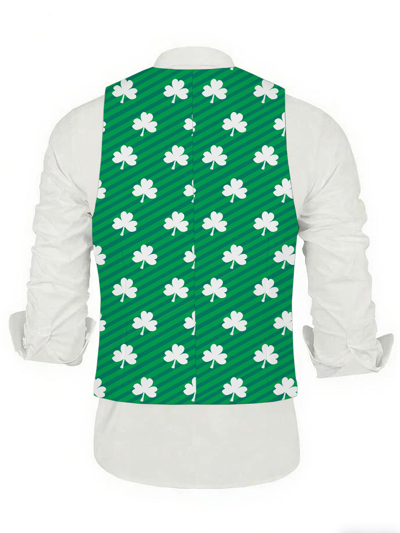 Irish-Themed Suit Set – Clovers Print Men’s 3pcs Irish-Themed Suit Set – Clovers Print, St. Patrick’s Day, Wedding Attire