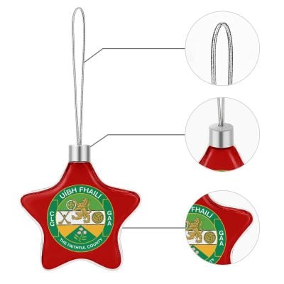 Offaly GAA Star-shaped Christmas Ornament