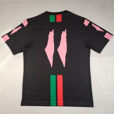 Palestine 2025-2026 Black Pink Arabic Jersey
