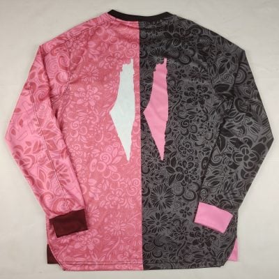 Palestine 2025-2026 Black Pink Long Sleeve Arabic Jersey