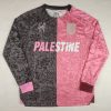 Palestine 2025-2026 Black Pink Long Sleeve English Jersey