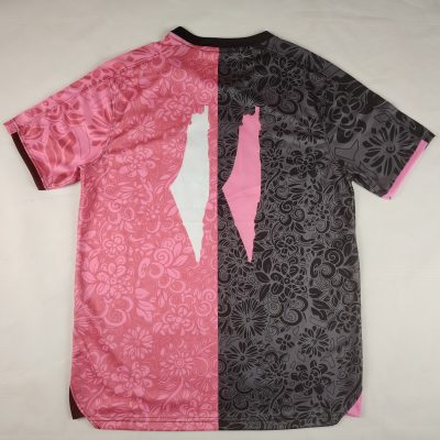 Palestine 2025-2026 Black Pink Short Sleeve Arabic Jersey