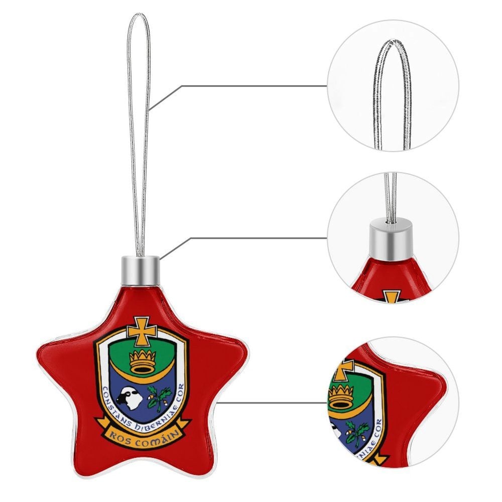 Roscommon GAA Star-shaped Christmas Ornament