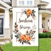 Samhain Blessings Garden Flag with Irish Knot Design