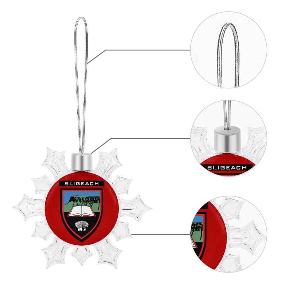 Sligo GAA Irish Christmas Snowflake Ornament