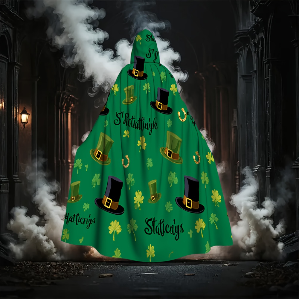 St. Patrick’s Day Clover & Pot of Gold Cape – Green & Gold Irish Costume Cloak St. Patrick’s Day Clover & Pot of Gold Cape – Green & Gold Irish Costume Cloak