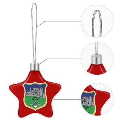 Tipperary GAA Star-shaped Christmas Ornament