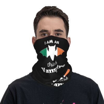 Alternative view of Vampire Ireland Flag Halloween Scarf Balaclava – Breathabl