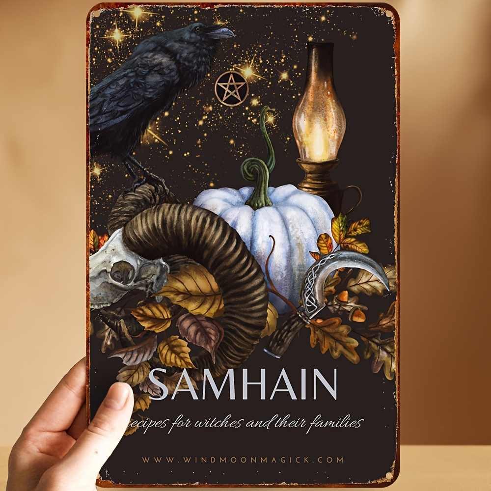 Vintage Samhain Aluminum Sign - High Quality Dustproof Metal Wall Art Vintage Samhain Aluminum Sign - High Quality Dustproof Metal Wall Art