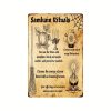 Vintage Tin Sign - Samhain Rituals Metal Wall Art