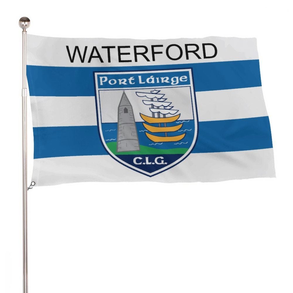 Waterford GAA Flag – County Colours and Crest