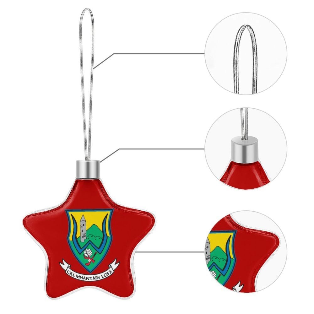 Wicklow GAA Star-shaped Christmas Ornament