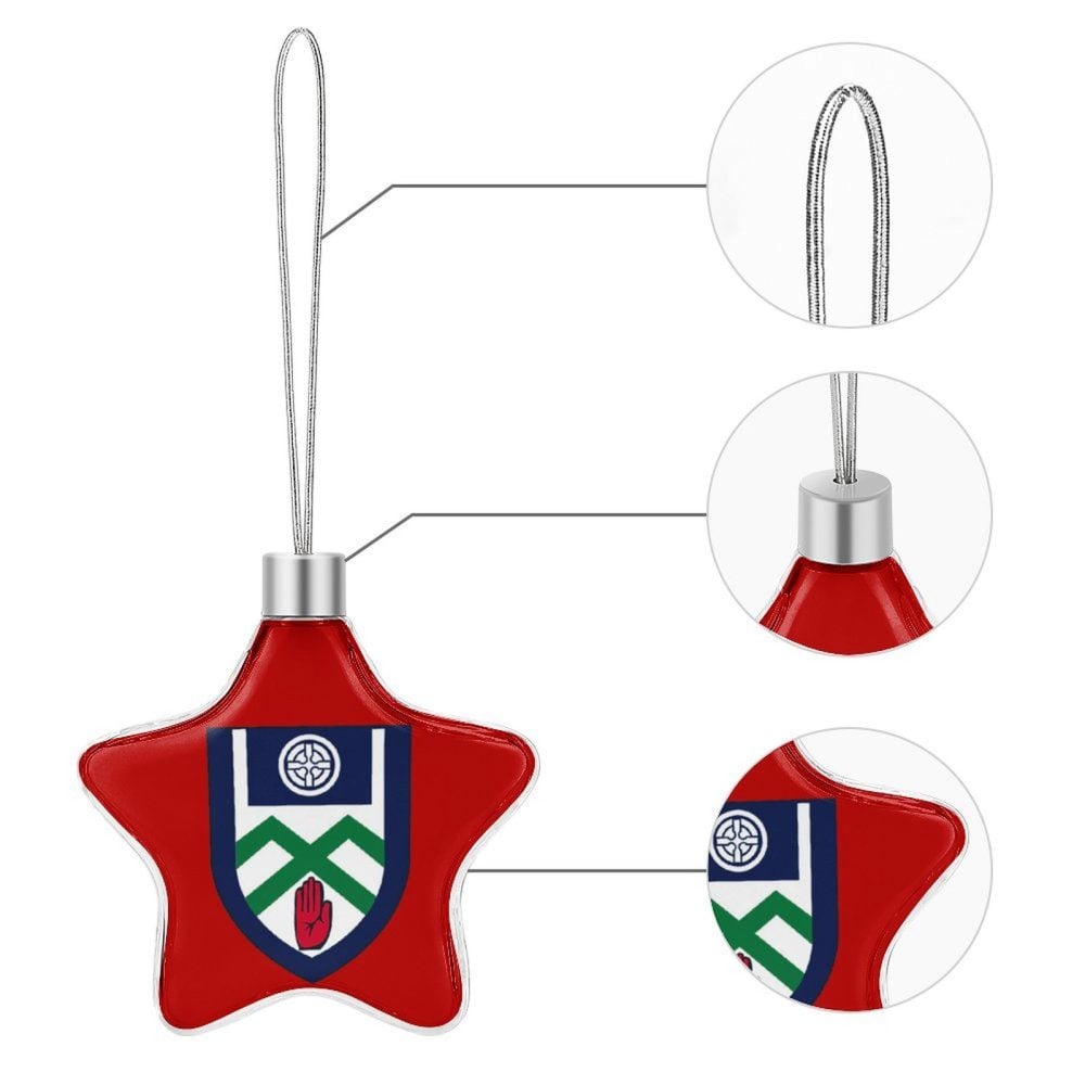Monaghan GAA Star-shaped Christmas Ornament