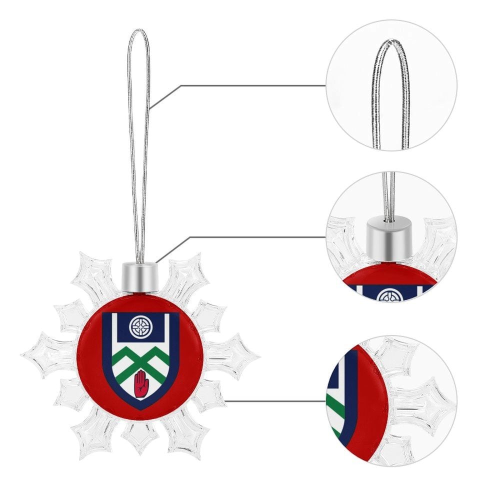 Monaghan GAA Irish Christmas Snowflake Ornament