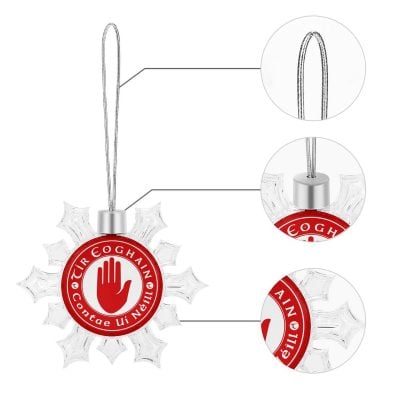 Tyrone GAA Irish Christmas Snowflake Ornament