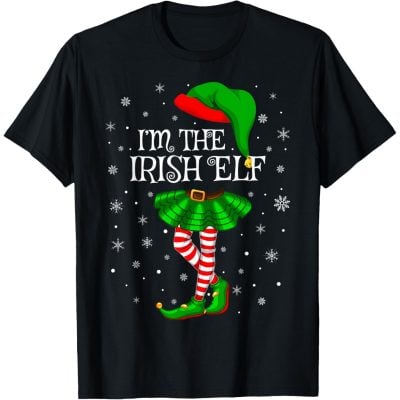 Irish Elf Christmas Family Matching T-Shirt