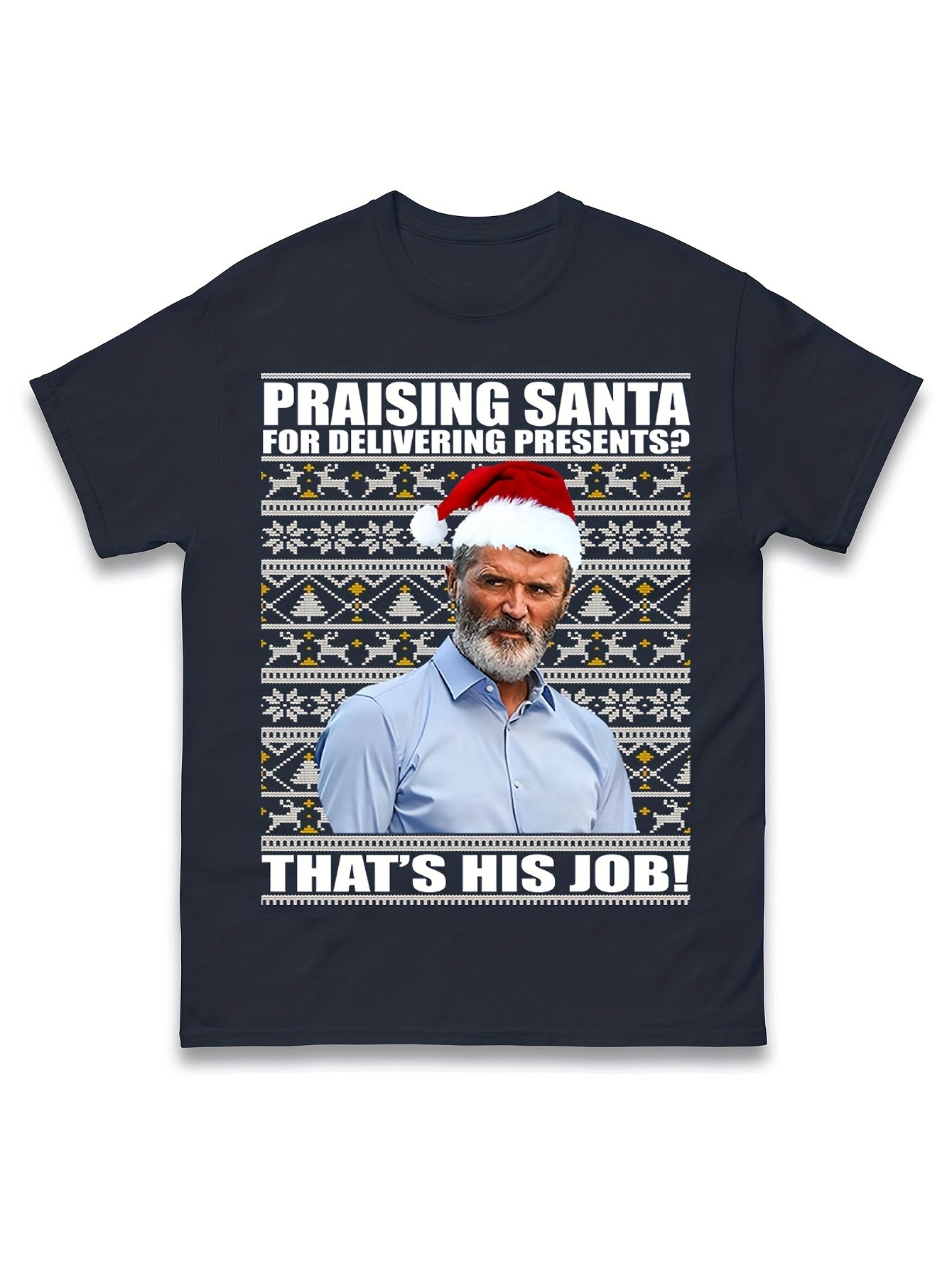 Roy Keane Santa Delivery Christmas T-Shirt Roy Keane Santa Delivery Christmas T-Shirt