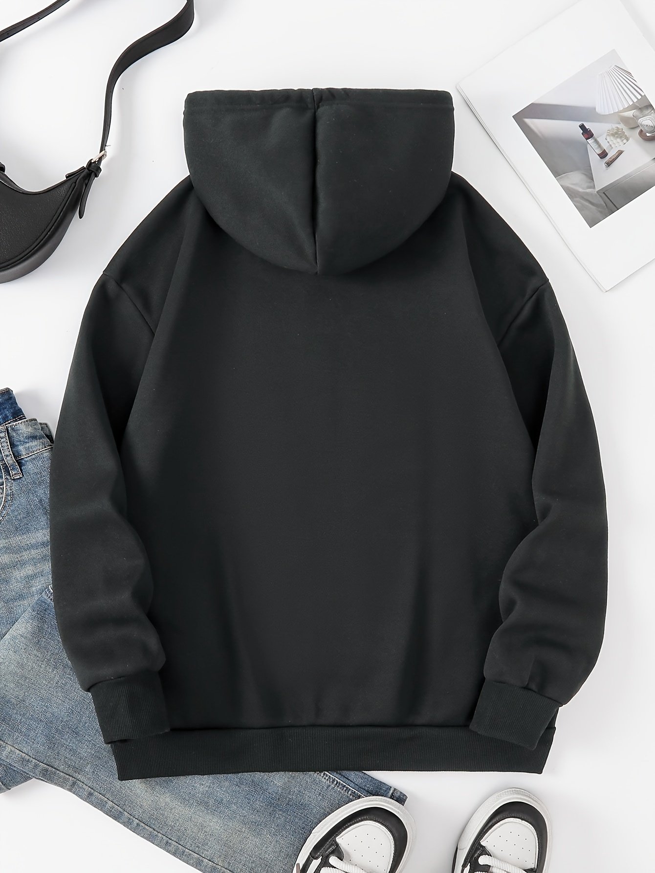 Elf Print Fleece Hooded Jacket Elf Print Fleece Hooded Jacket