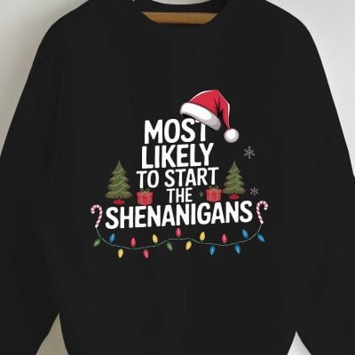 Irish Gifts - GAA, Ireland Football Jerseys, Ireland Rugby Jerseys Christmas Shenanigans Sweatshirt