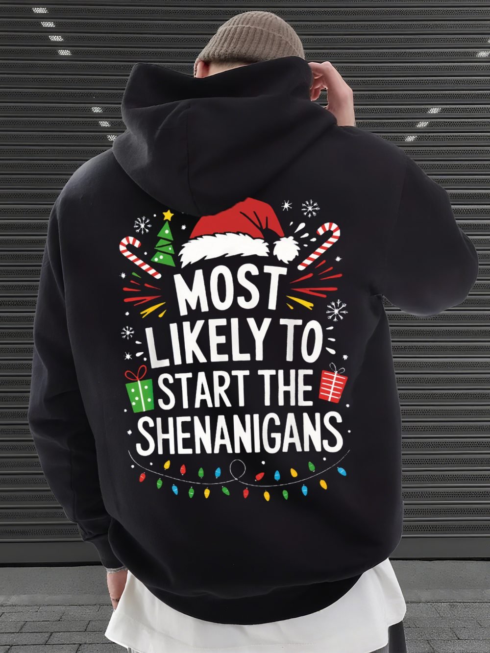 Funny Christmas Hooded Sweatshirt