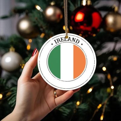 2pcs Ireland Ceramic Christmas Ornaments 2pcs Ireland Ceramic Christmas Ornaments