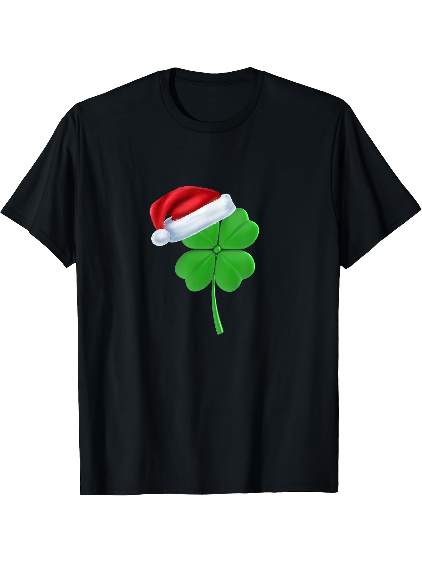 Shamrock Santa Hat Christmas T-Shirt Shamrock Santa Hat Christmas T-Shirt