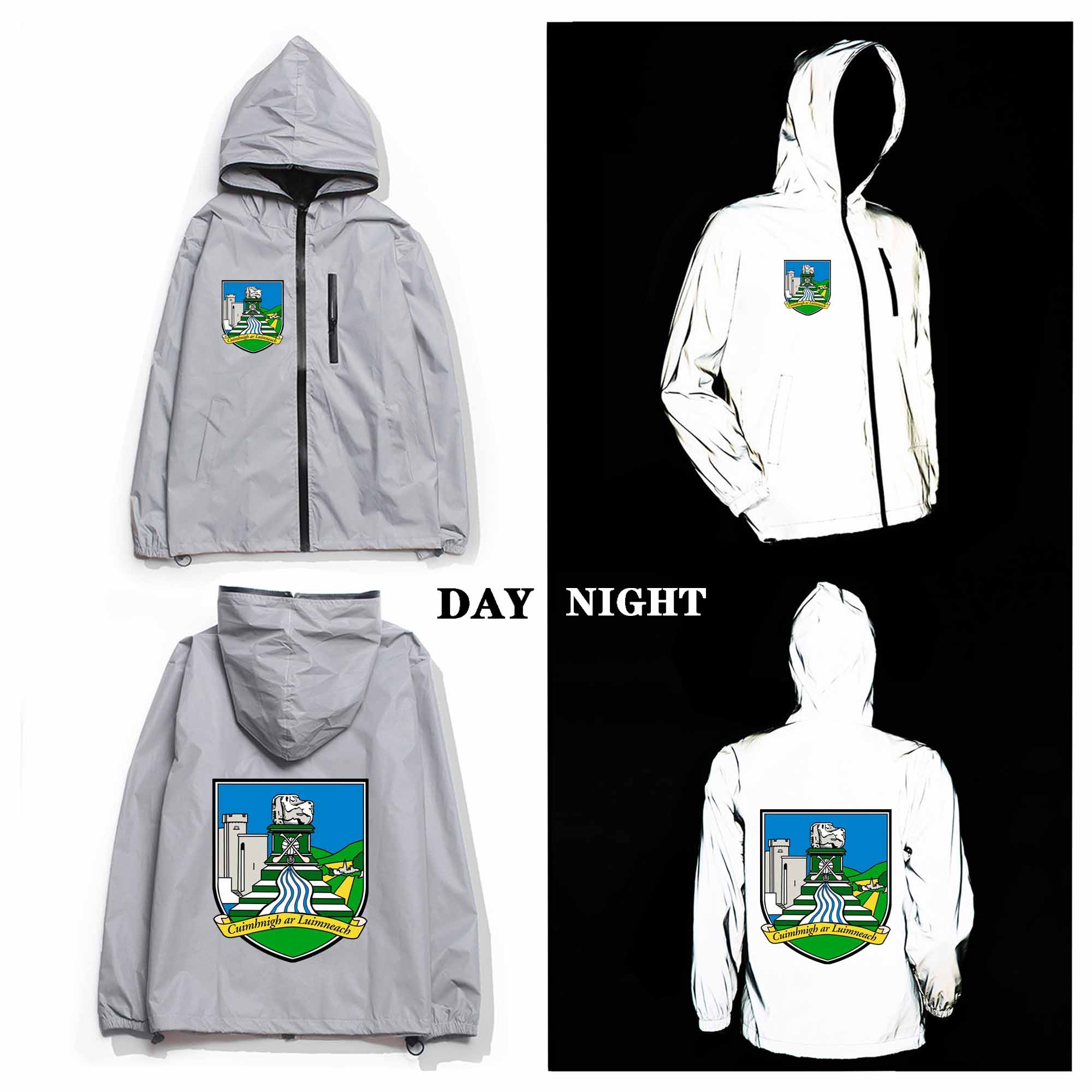 Limerick GAA Crest Reflective Jacket Limerick GAA Crest Reflective Jacket