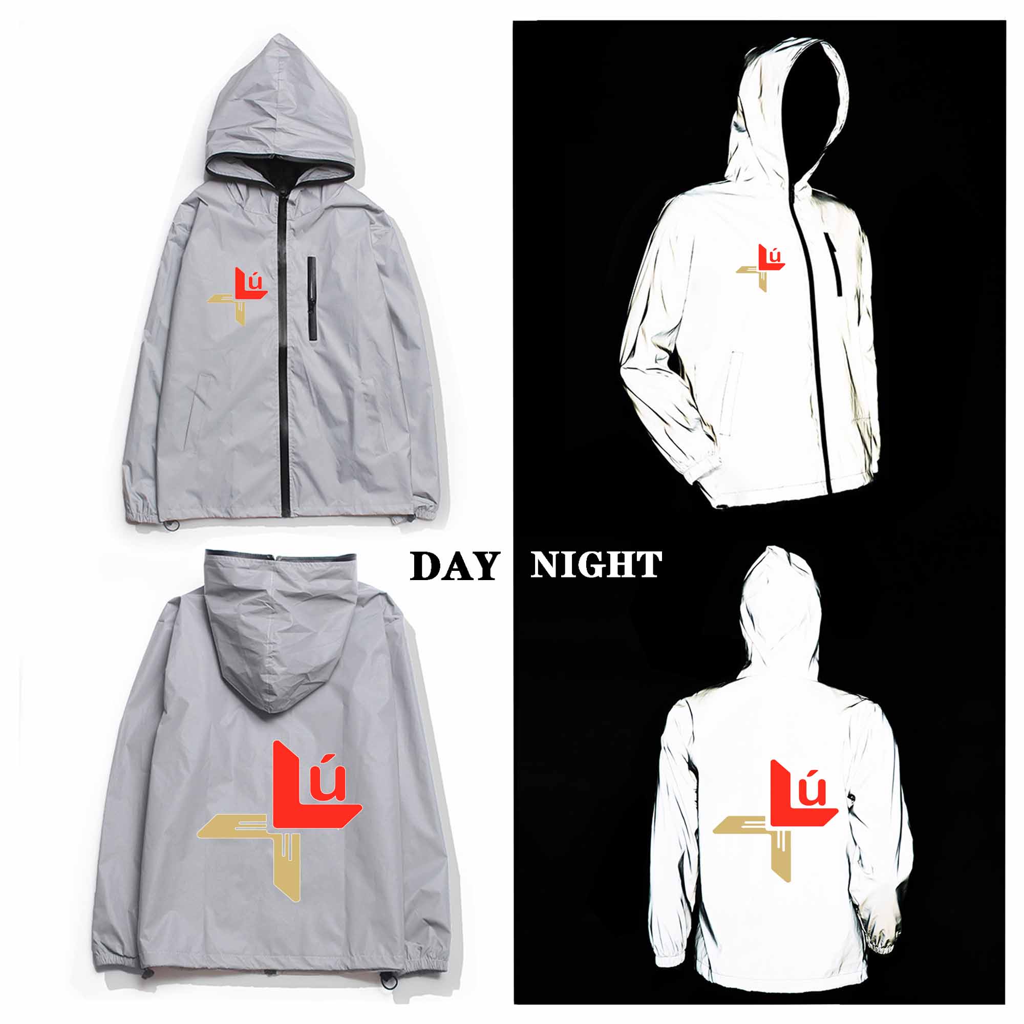 Louth GAA Crest Reflective Jacket Louth GAA Crest Reflective Jacket