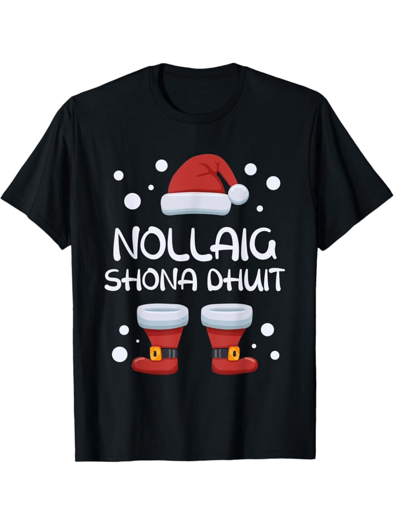 Irish Santa Graphic Christmas T-Shirt Irish Santa Graphic Christmas T-Shirt