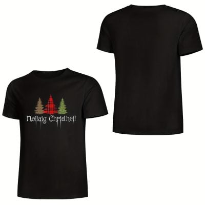 Irish Christmas Plaid Tree T-Shirt Irish Christmas Plaid Tree T-Shirt