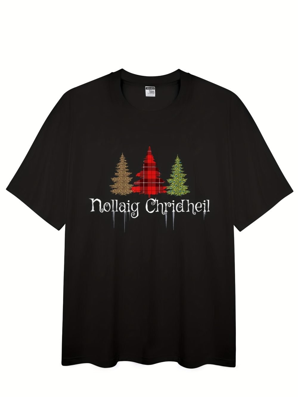 Irish Christmas Plaid Tree T-Shirt