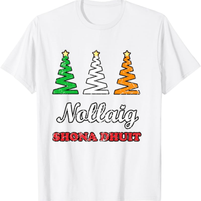 Irish Gifts - GAA, Ireland Football Jerseys, Ireland Rugby Jerseys Men’s Irish Christmas Tree T-Shirt