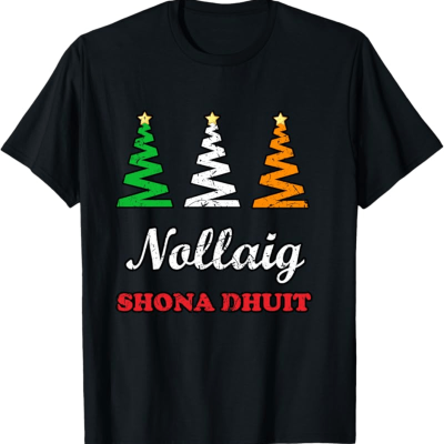 Irish Gifts - GAA, Ireland Football Jerseys, Ireland Rugby Jerseys Men’s Irish Christmas Tree T-Shirt