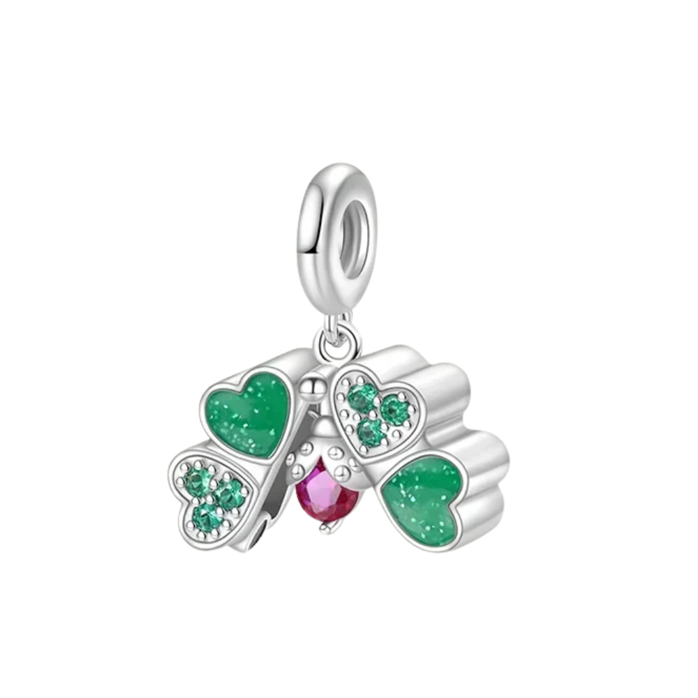 S925 Four Leaf Clover Lucky Charm Bead S925 Four Leaf Clover Lucky Charm Bead