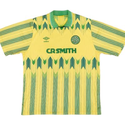 Celtic 1989-91 Yellow Away Jersey