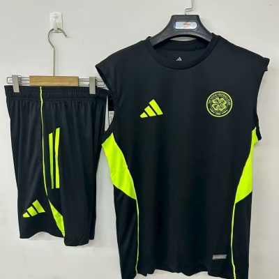 Celtic 2025-26 Black Sleeveless Adults Set