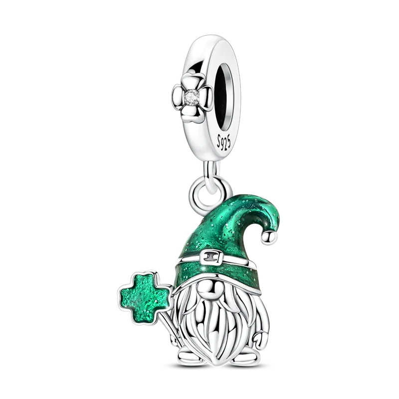 St. Patrick’s Day Shamrock Leprechaun Charm Bead Pendant St. Patrick’s Day Shamrock Leprechaun Charm Bead Pendant